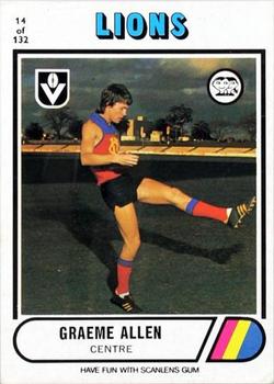 1976 Scanlens VFL #14 Graeme Allan Front